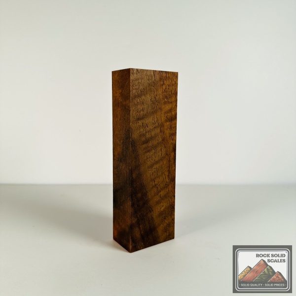 #2685 - Curly Bastogne Walnut Block For Cheap