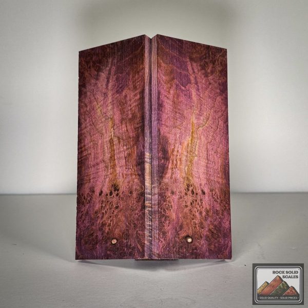 #2737 - Purple and Sunset Curly Maple Burl Discount