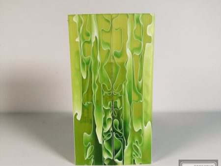 #2570 - Chartreuse Swirl Acrylic Fashion