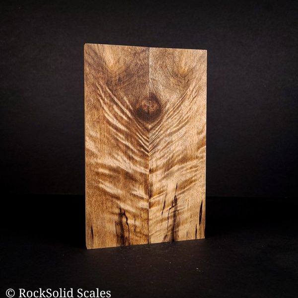 #2129 - Spalted, Curly Myrtle - K&G Stabilized For Sale