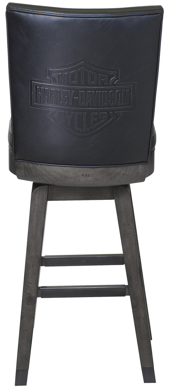 Harley Davidson Pub Table and Stools Set - Bar and Shield Square Table Set Industrial Grey Hot on Sale