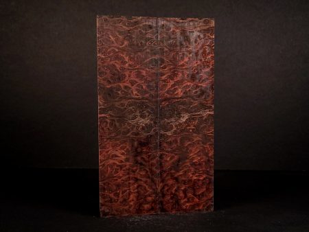 #2125 - Red and Blue Double Dye Redwood Burl - K&G Stabilized Cheap