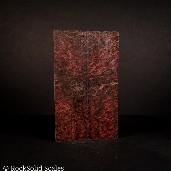 #2125 - Red and Blue Double Dye Redwood Burl - K&G Stabilized Cheap