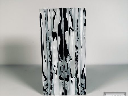 #2562 - Black White Swirl Acrylic For Discount