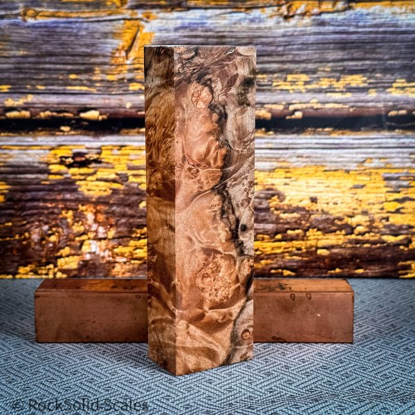 #2331 - Spalted Maple Burl Block Cheap