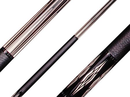 Players E2305 Exotic Series Pool Cue - Midnight Black with Silver Discount