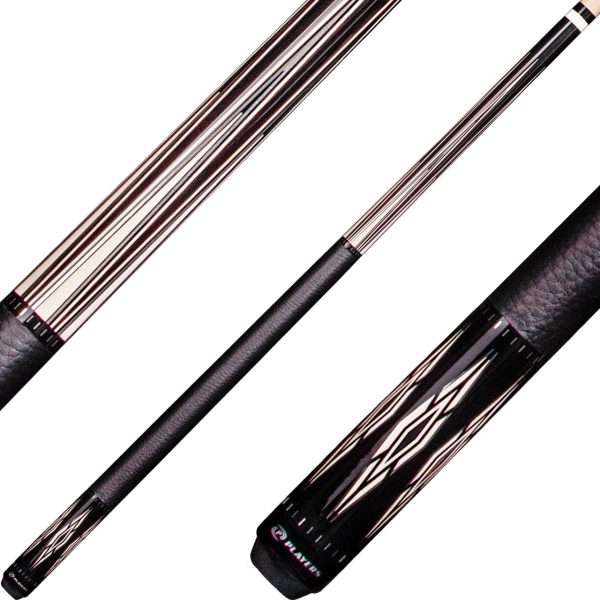 Players E2305 Exotic Series Pool Cue - Midnight Black with Silver Discount