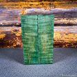 #2439 - Green and Teal Double Dyed Curly Maple - Bargain Bin Fashion