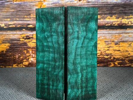 #2457 - Teal Quilted Maple - Bargain Bin Online