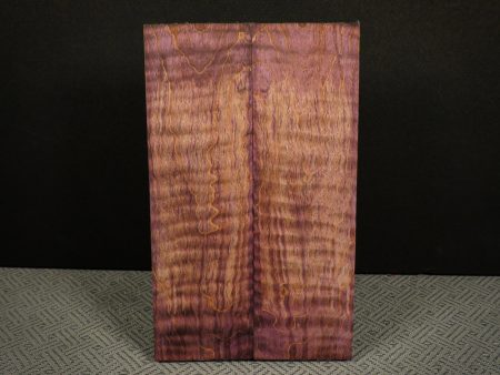 #2297 Magenta and Purple Double Dyed Curly Maple - Bargain Bin Supply