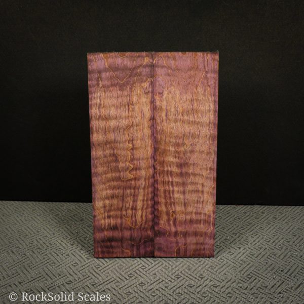 #2297 Magenta and Purple Double Dyed Curly Maple - Bargain Bin Supply