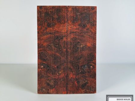 #2659 - Red and Black Spalted Maple Burl Supply