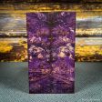 #2500 - Purple and Orange Double Dyed Yellow Cedar Burl Hot on Sale