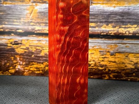 #2411 - Mandarin Orange Quilted Maple Block Online Hot Sale