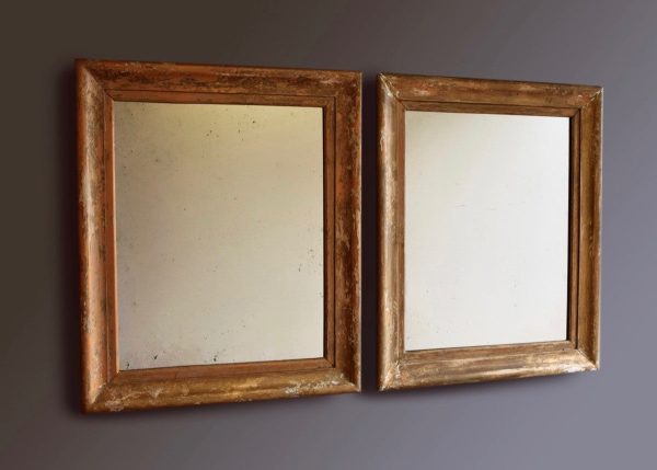 Pair of Gilt English Mirrors Discount