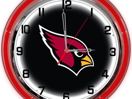 Arizona Cardinals Clock Neon 18  Supply