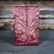 #2382 - Red Dyed Exhibition Grade Angelstep Quilted Maple - K&G Stabilized Online Hot Sale