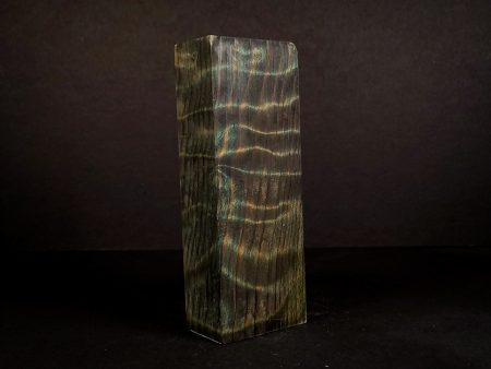 #2122 - Black and Green Curly Redwood - K&G Stabilized Discount