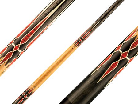 Valhalla VA941 Cue - Grey Stain with Red Points Discount