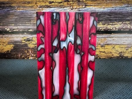 #2390 - Red White Swirl Acrylic Discount