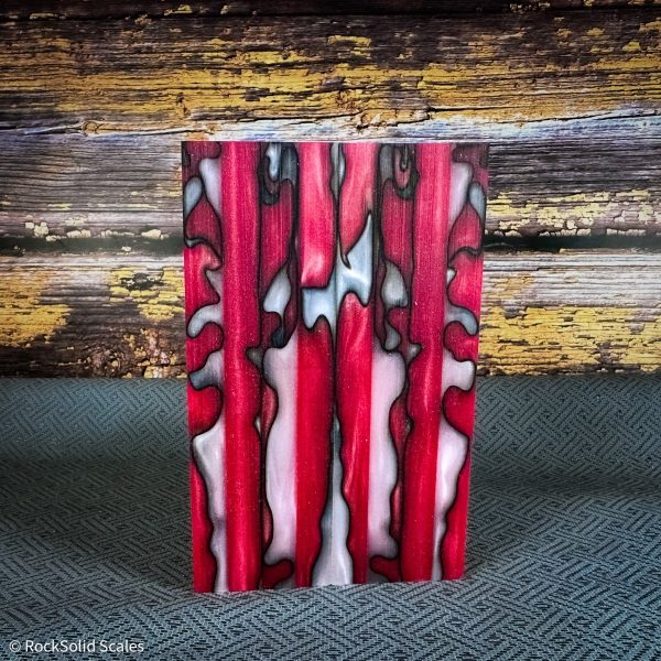 #2390 - Red White Swirl Acrylic Discount