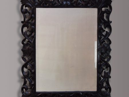 Carved Ebonised French Mirror Online now