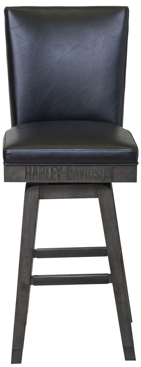 Harley Davidson Pub Table and Stools Set - Bar and Shield Square Table Set Industrial Grey Hot on Sale