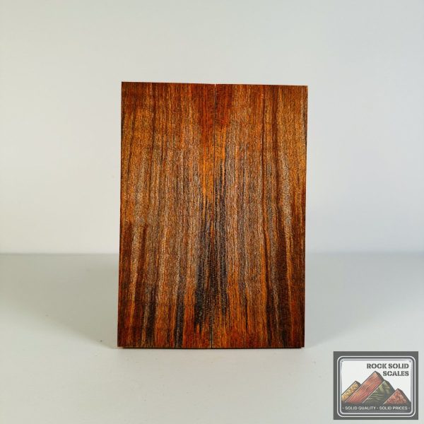 #2651 - Orange and Steel Blue Curly Maple Hot on Sale