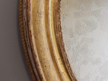 Pair of Gilt Oval Mirrors - SOLD Fashion