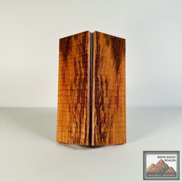 #2626 - Yellow and Maroon Spalted Curly Maple For Discount