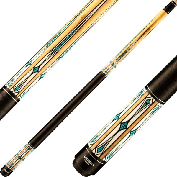 Valhalla VA610 Cue - Natural with Blue Diamonds and White Points on Sale