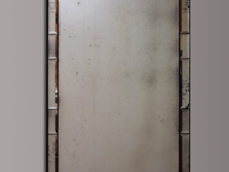 Armand Bevelled Panelled Frameless Antiqued Mirror Discount