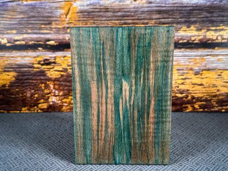 #2447 - Teal and Grey Curly Maple - Bargain Bin Online