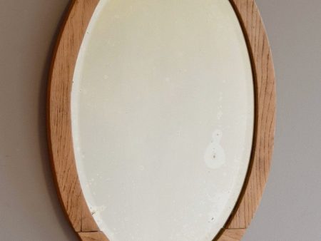 Bleached Oak Oval Mirror Hot on Sale