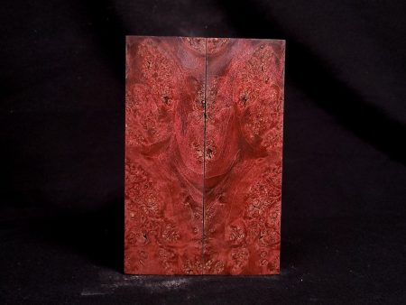 #2024 - RedRum Maple Burl with a tough of SINISTER - Doube Dyed Maple Burl Online Sale