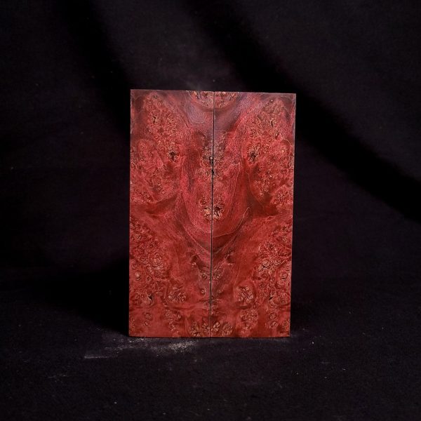 #2024 - RedRum Maple Burl with a tough of SINISTER - Doube Dyed Maple Burl Online Sale