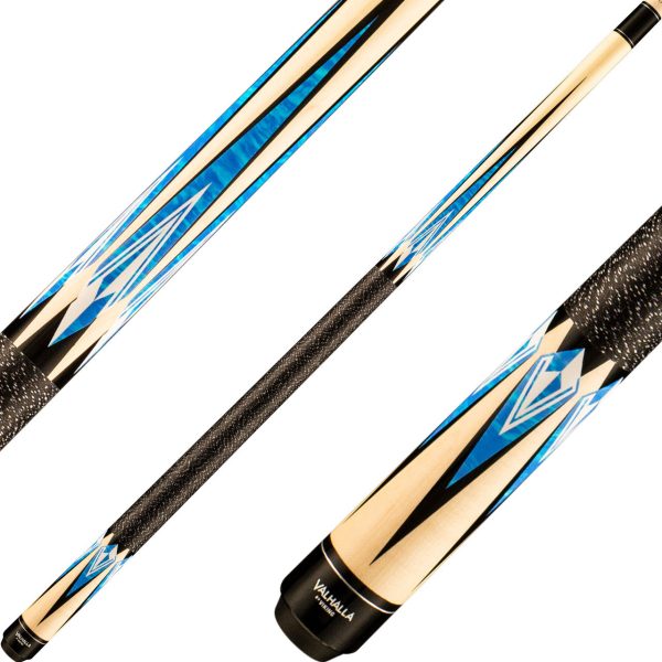 Valhalla VA471 Cue - Natural with Blue Wave Points For Discount