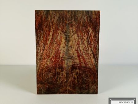 #2615 - Teal and Red Curly Maple Burl Online