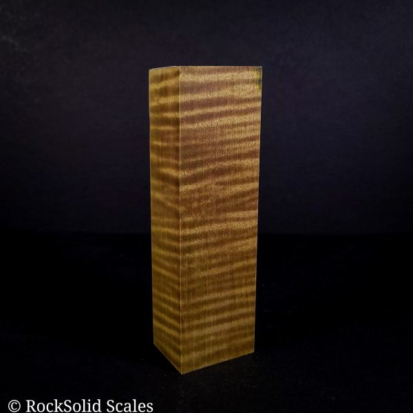 #2132 - Granny Smith Curly Maple Block For Cheap