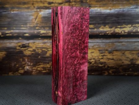 #2401 - Magenta Dyed Masur (Karelian) Birch Block Supply