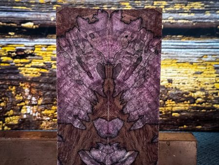 #2321 - Magenta Spalted Maple Burl - Bargain Bin For Discount