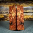 #2486 - Orange and Purple Double Dyed Yellow Cedar Burl Cheap