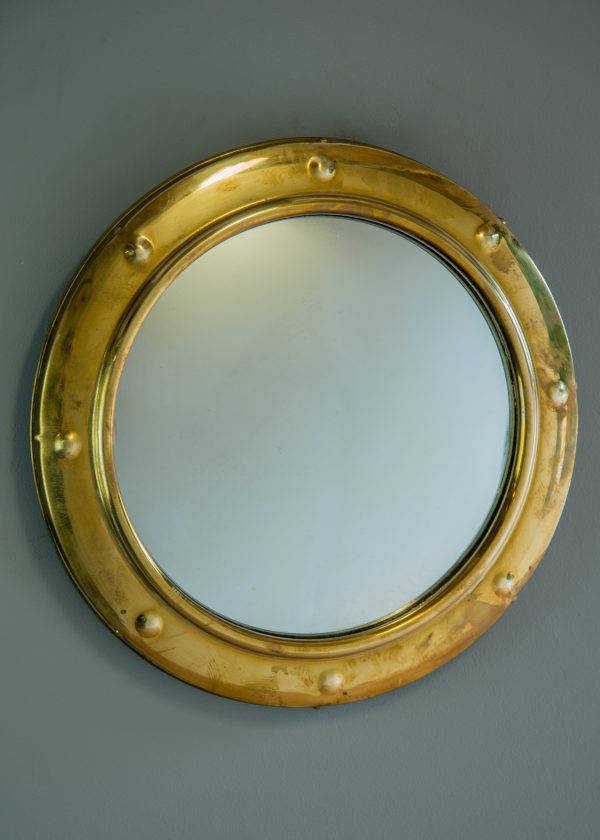 1930s Deco Brass Mirror Online Hot Sale