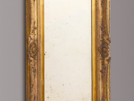 Distressed English Gilt Mirror Online now