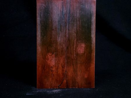 #2026 - Tru-Blue and Redrum Double Dyed Spalted Maple - *Bargain Bin* For Cheap