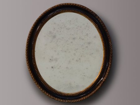 Carved Ebonised & Gilt Mirror Online now