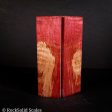 #2144 - Red Dyed Maple Burl - K&G Stabilized Online