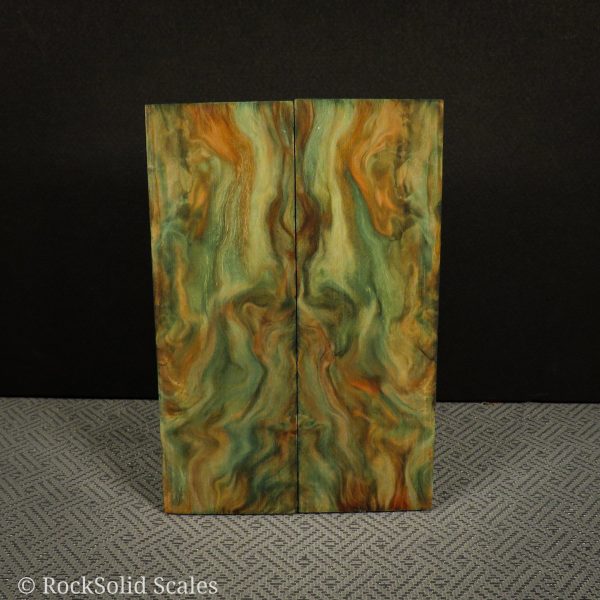 #2299 - Green and Orange Double Dyed Curly Sugi Pine Online Sale