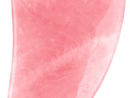 Mars Wellness Gua Sha Scraping Massage Tool - Natural Rose Quartz - for Face and Body - Wing Shape - Trigger Point, Anti Aging, Facial Slimming, Acupuncture - Felt Bag Included Supply