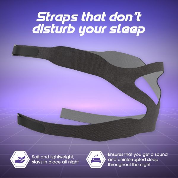 Mars Wellness Universal CPAP Headgear Strap for Full Masks - Upgraded Lightweight Ventilator Headband Made from Breathable, Non-Irritating Soft Neoprene on Sale